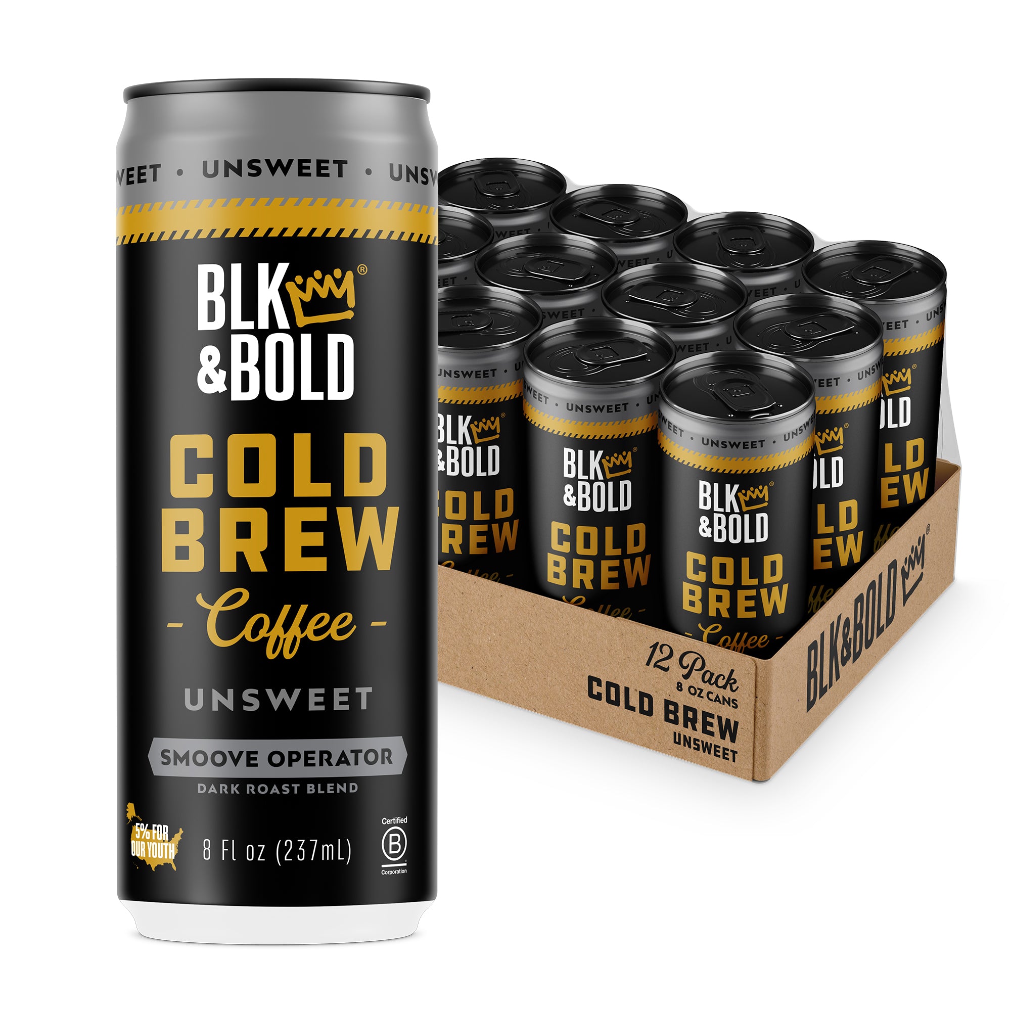 Image of BLK & Bold Cold Brew Coffee - Unsweet