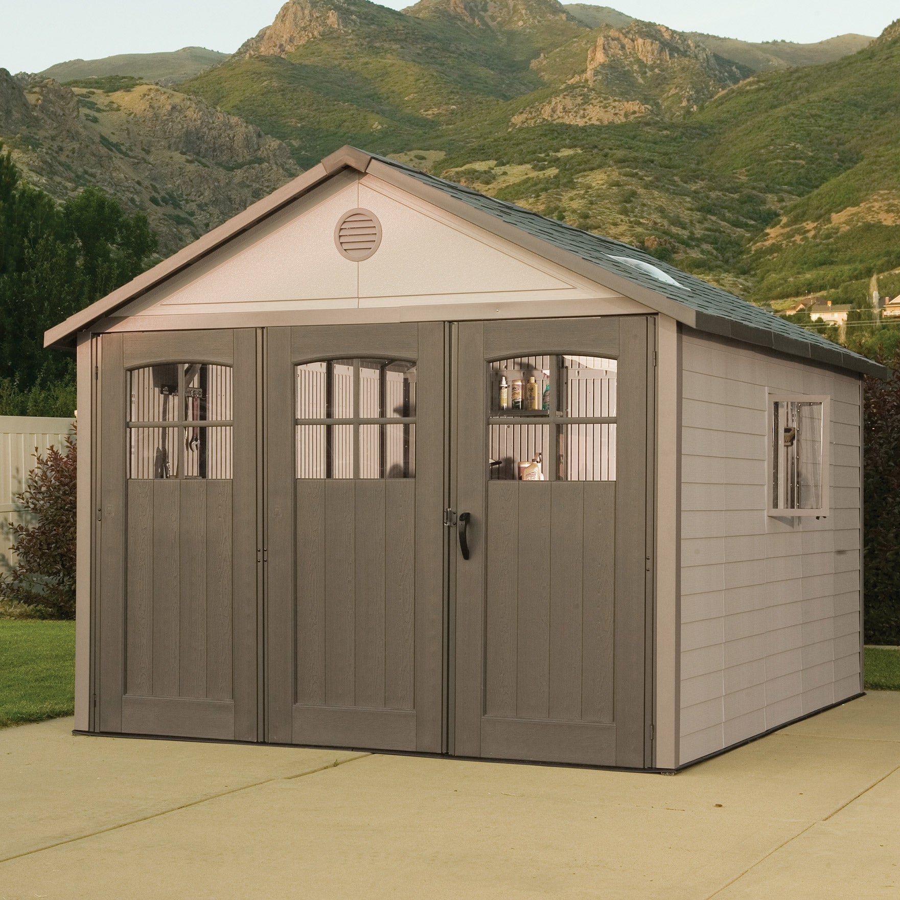 Lifetime Resin Trifold Outdoor Storage Shed