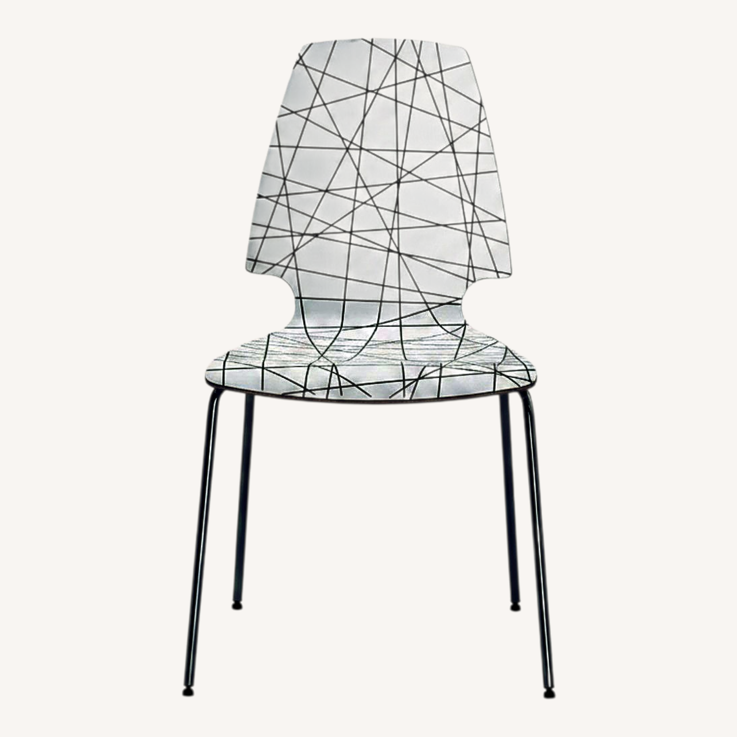 Image of Ikea Vilmar White Wood Dining Chair