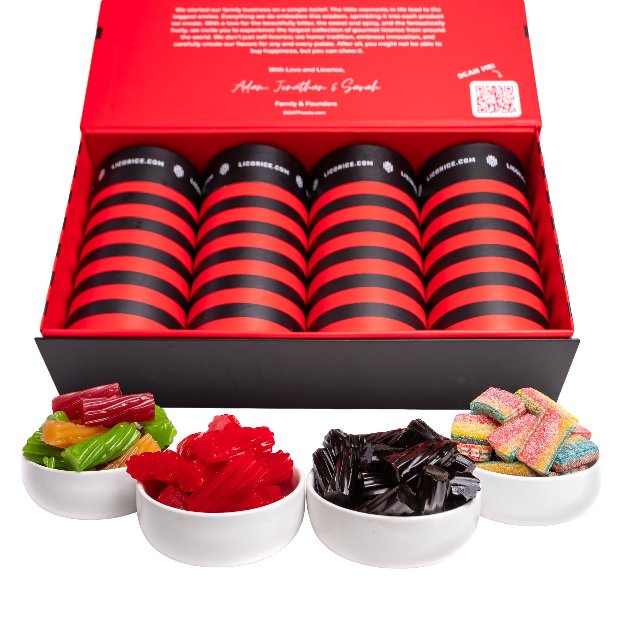 G.O.A.T. FOODS Licorice .com Assortment, 4-Pack, 48 oz Total