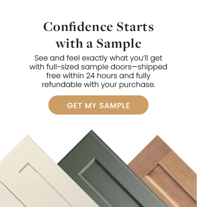 Sample doors in various colors