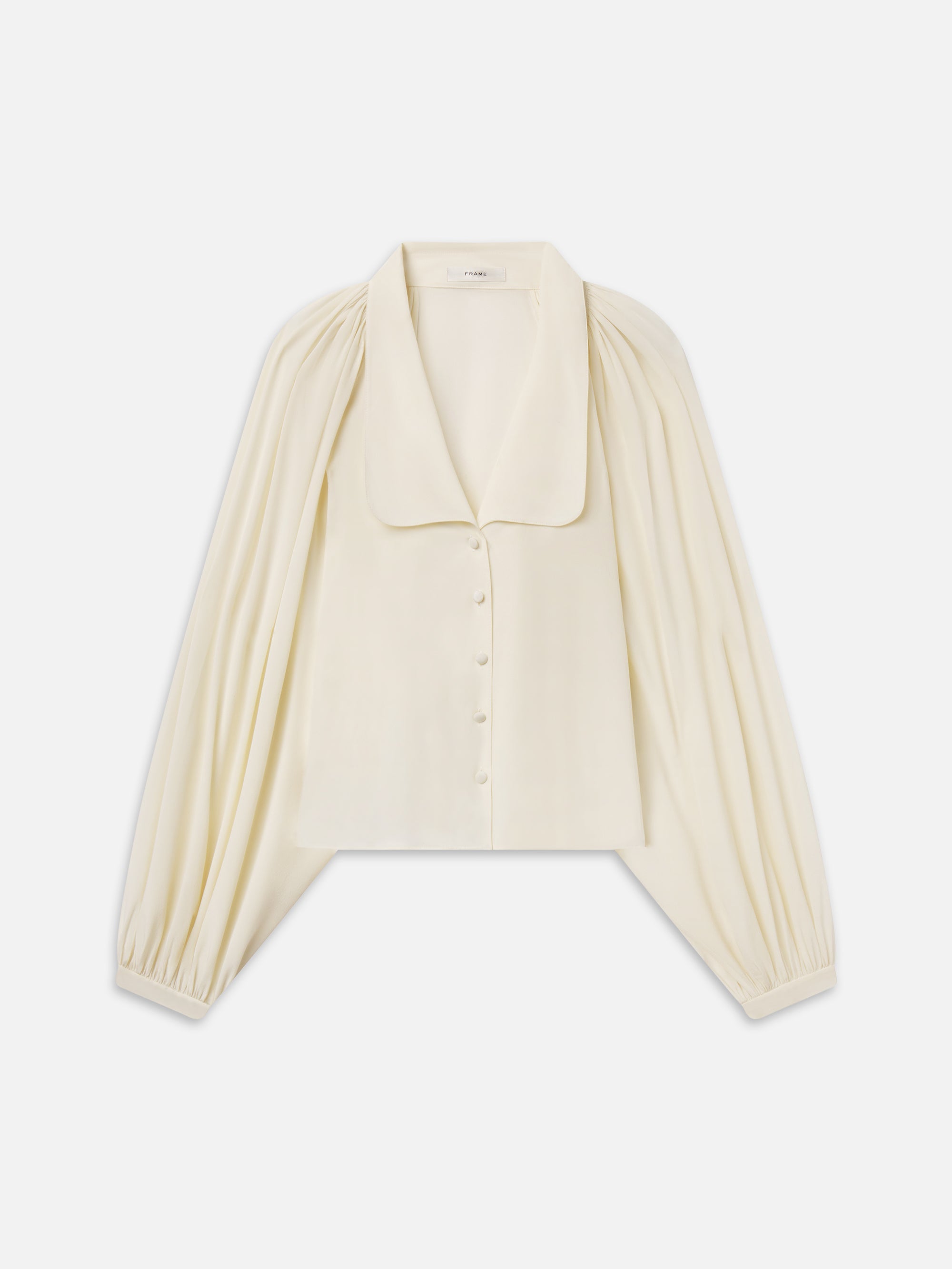 THE SILK GALA SHIRT IN CREAM