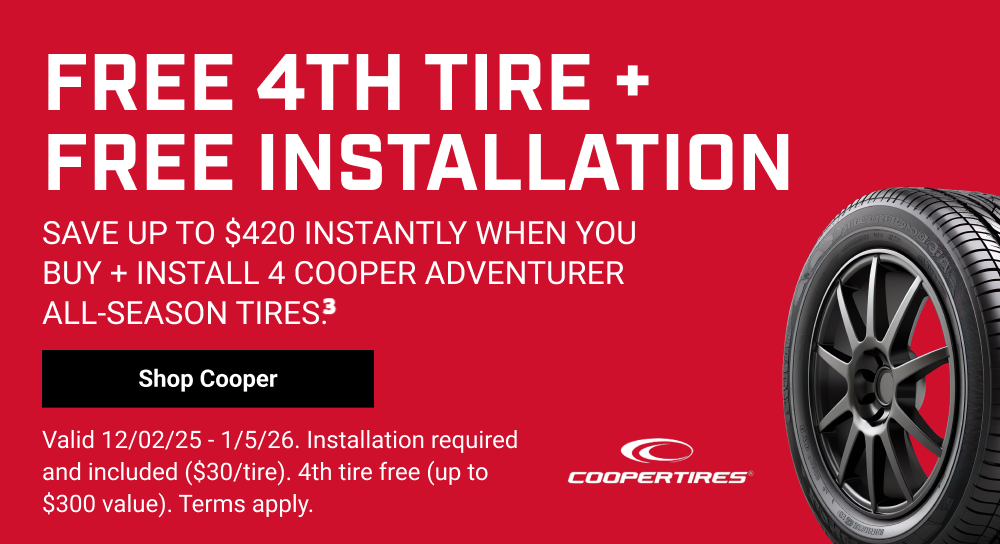 FREE 4TH TIRE + FREE INSTALLATION(3)