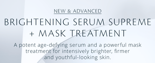A potent age-defying serum and a powerful mask treatment for intensively brighter, firmer and youthful-looking skin.