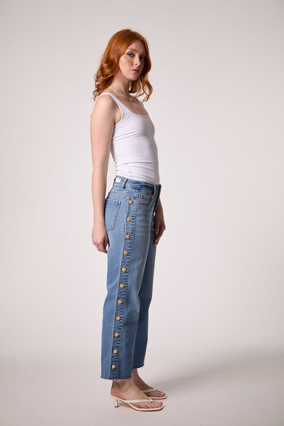 Beau Button Down Jean - Ora
