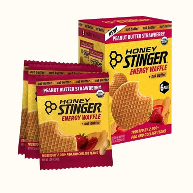 Honey Stinger Peanut Butter Strawberry Waffles
