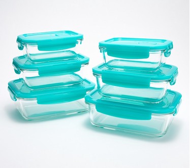 LocknLock 6-Piece Glass Rectangles w/ Vented Lids