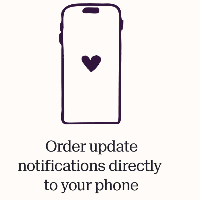 Order update notifications directly to your phone