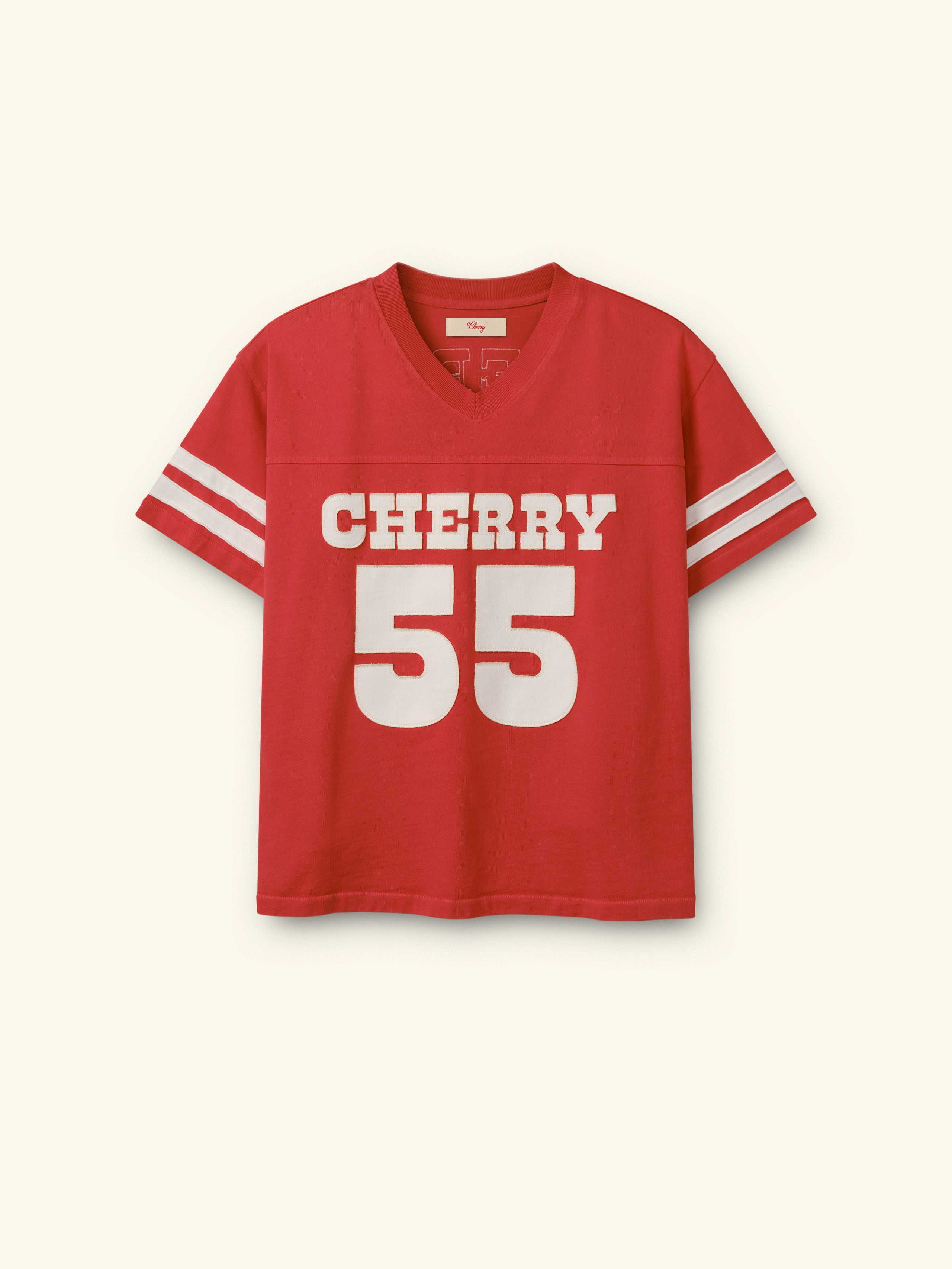 Image of Appliqué Football Jersey (Tomato)
