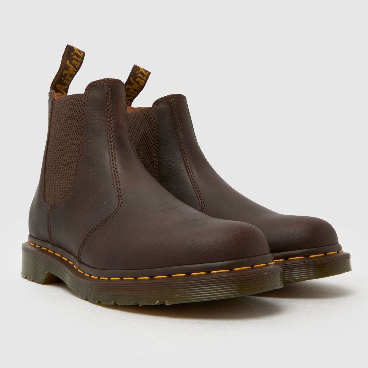 Brown Dr. Martens boots