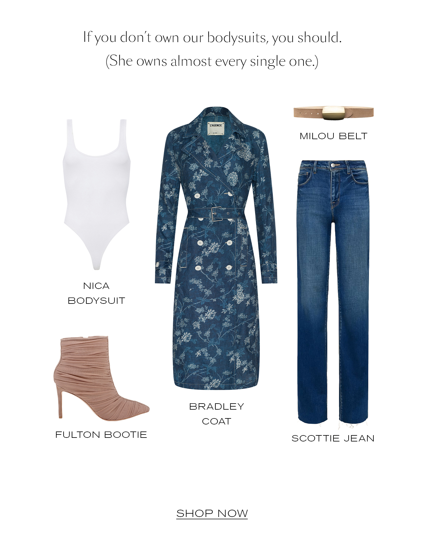If you don’t own our bodysuits, you should.&nbsp;(She owns almost every single one.) SHOP NOW