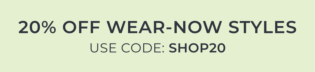 20% Off Select Styles / Use Code: SHOP20