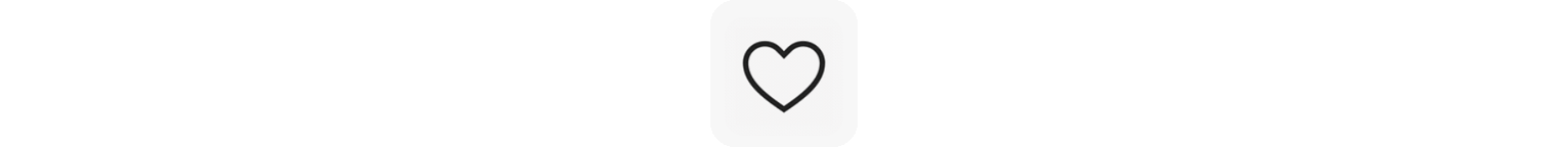 An outline of a heart icon pulses and becomes pink.