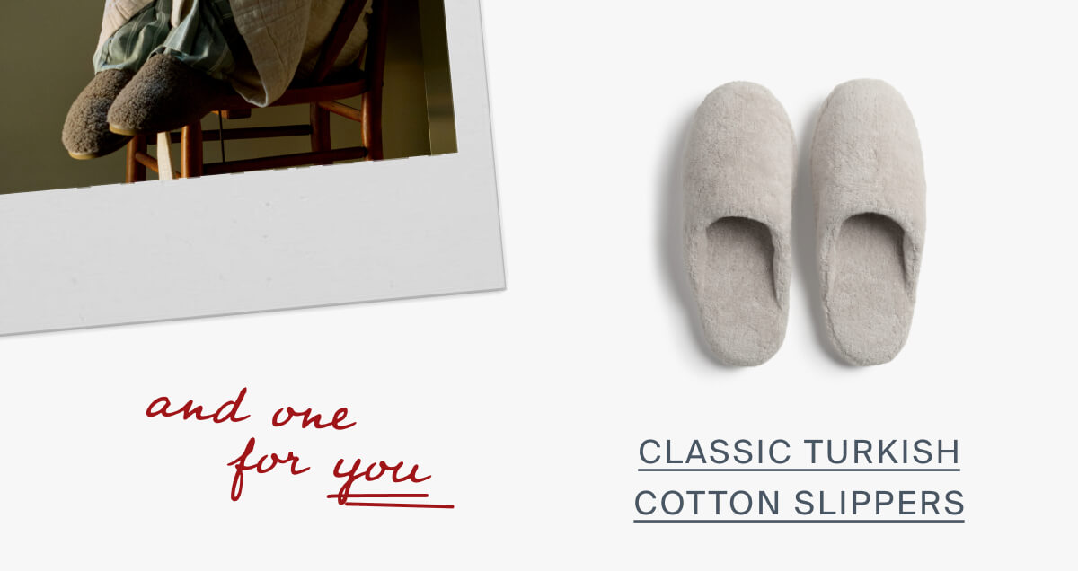 Classic turkish cotton slippers