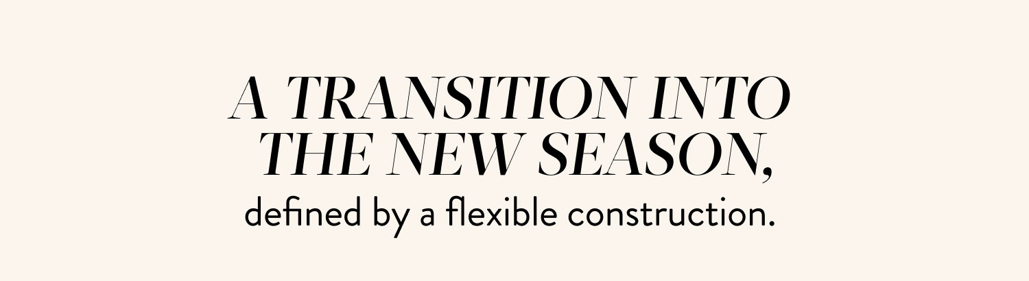 A transition into the new season