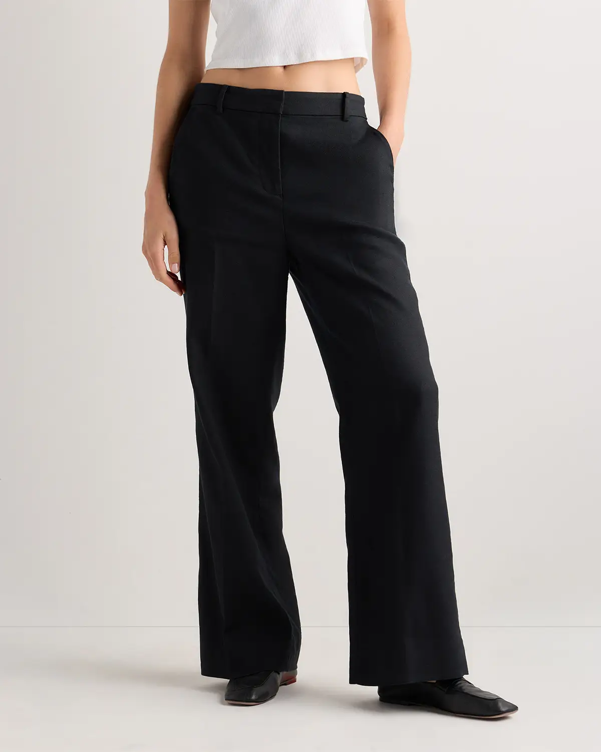 European Stretch Linen Trouser