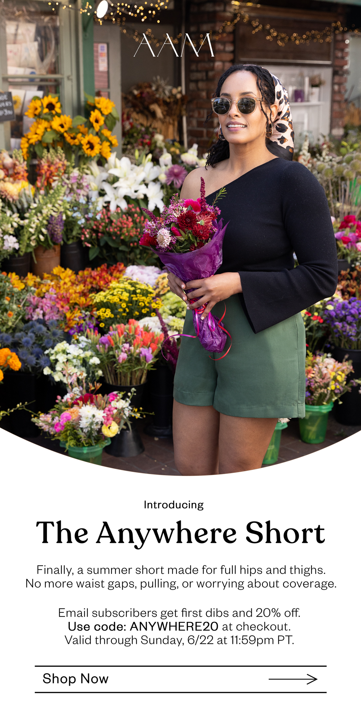 Introducing, The Anywhere Short by Aam The Label. This gorgeous, drapey short is made for women with full hips and thighs.