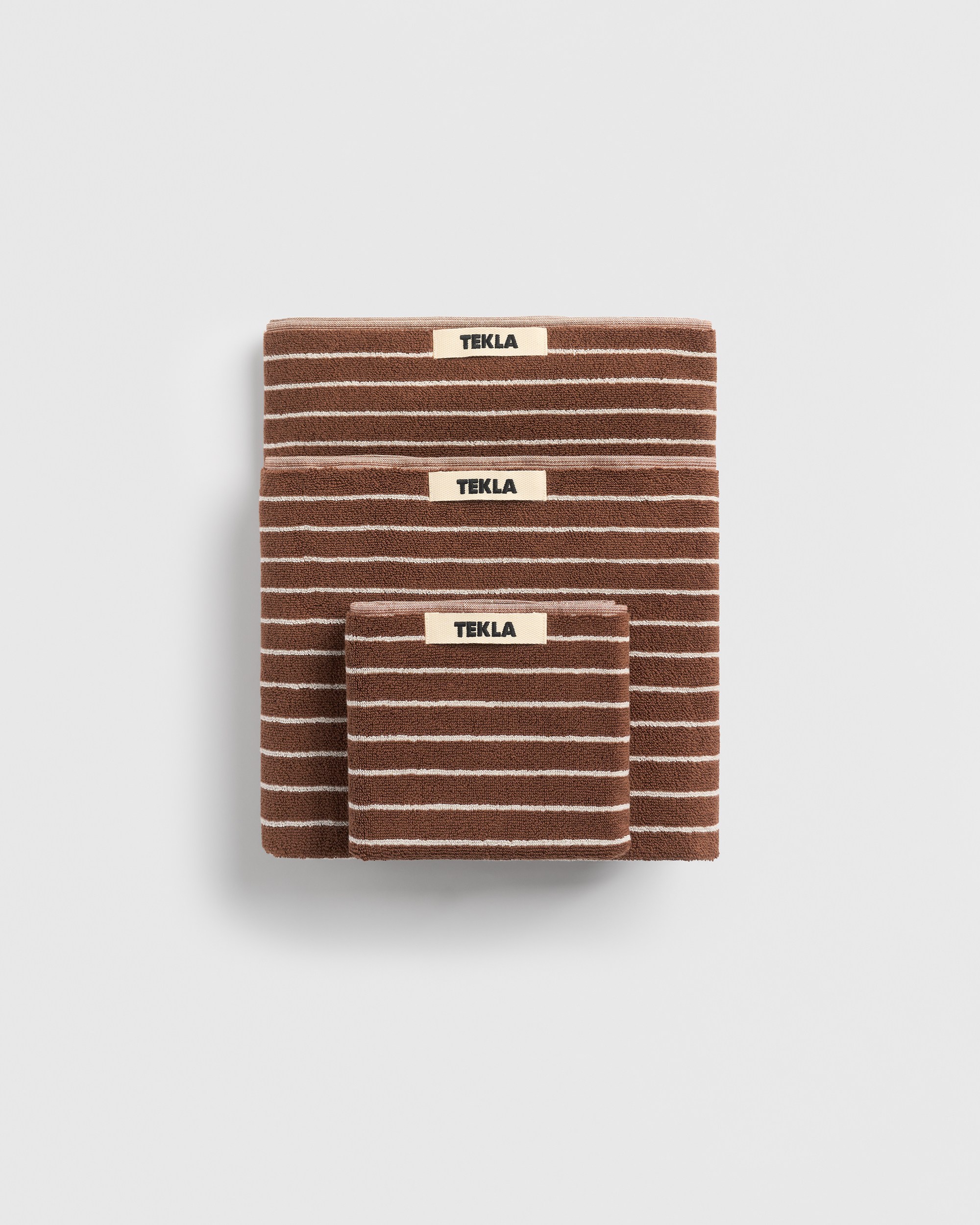 Rust Stripes Terry towel