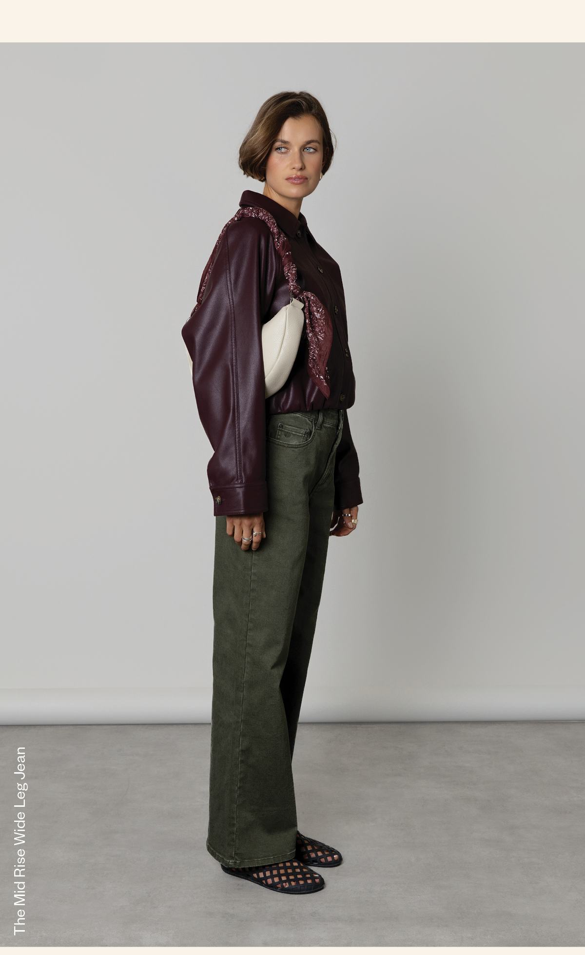 The Mid Rise Wide Leg Jeans