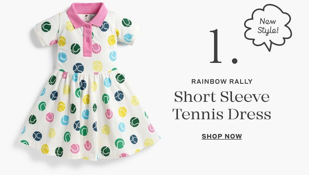 1. Short Sleeve Tennis Dress - Shop Now