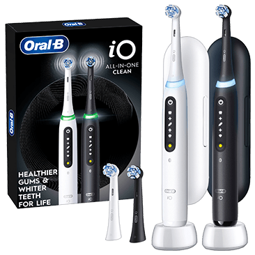 Oral-B iO All-in-One Clean Rechargeable Electric Toothbrush, 2-Pack