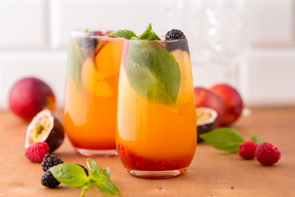 Two Tea Mocktail Blood Orange Hibiscus Cooler
