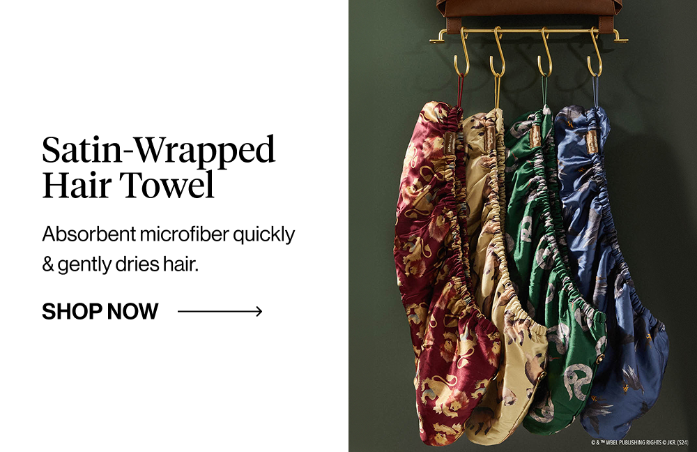 Satin-Wrapped Hair Towel