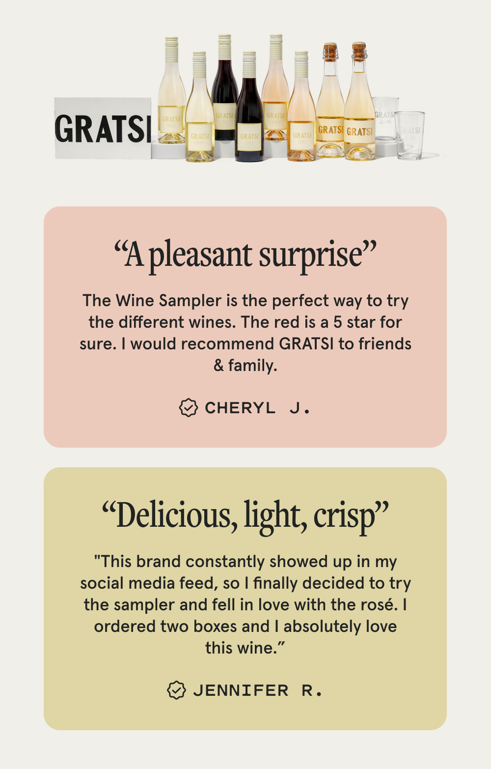 5-Star Customer Reviews - Gratsi Samplers