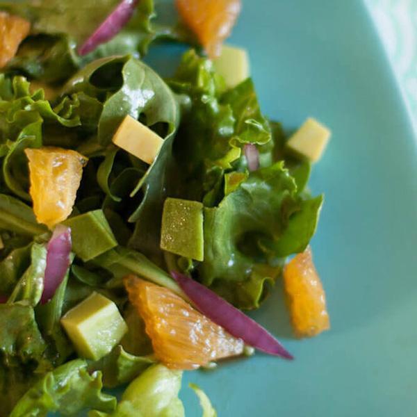Dark green leafy vegetables and orange/yellow fruits and vegetables.