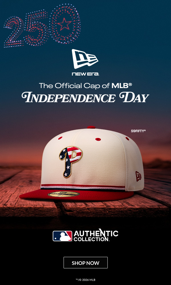 The Official On-Field Cap of MLB Independence Day. Shop Now.