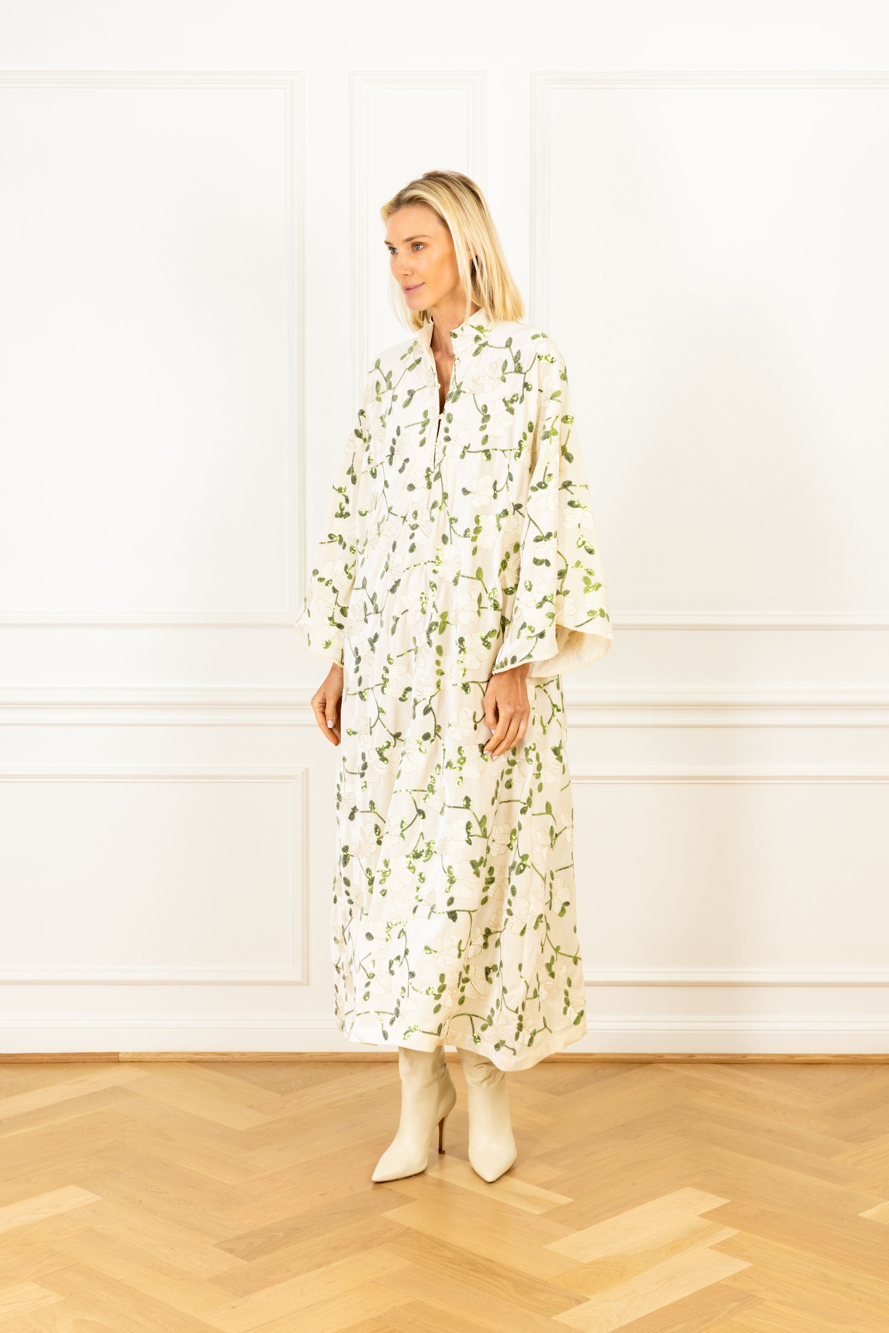 Image of Velvet Vines Sequin Maxi Caftan