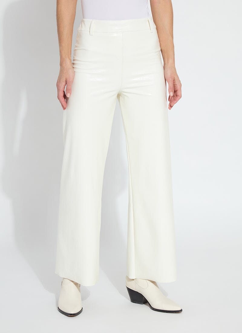 Image of Vegan Leather Wide Leg (28" Inseam)