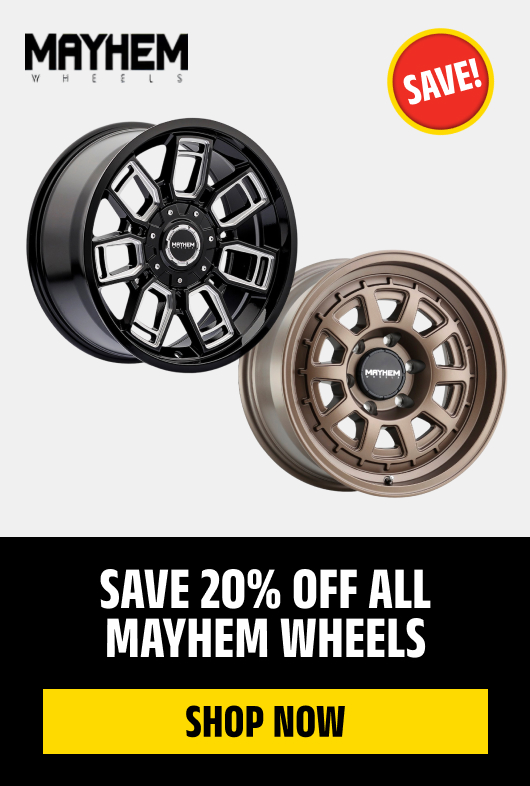 Save 20% Off All Mayhem Wheels
