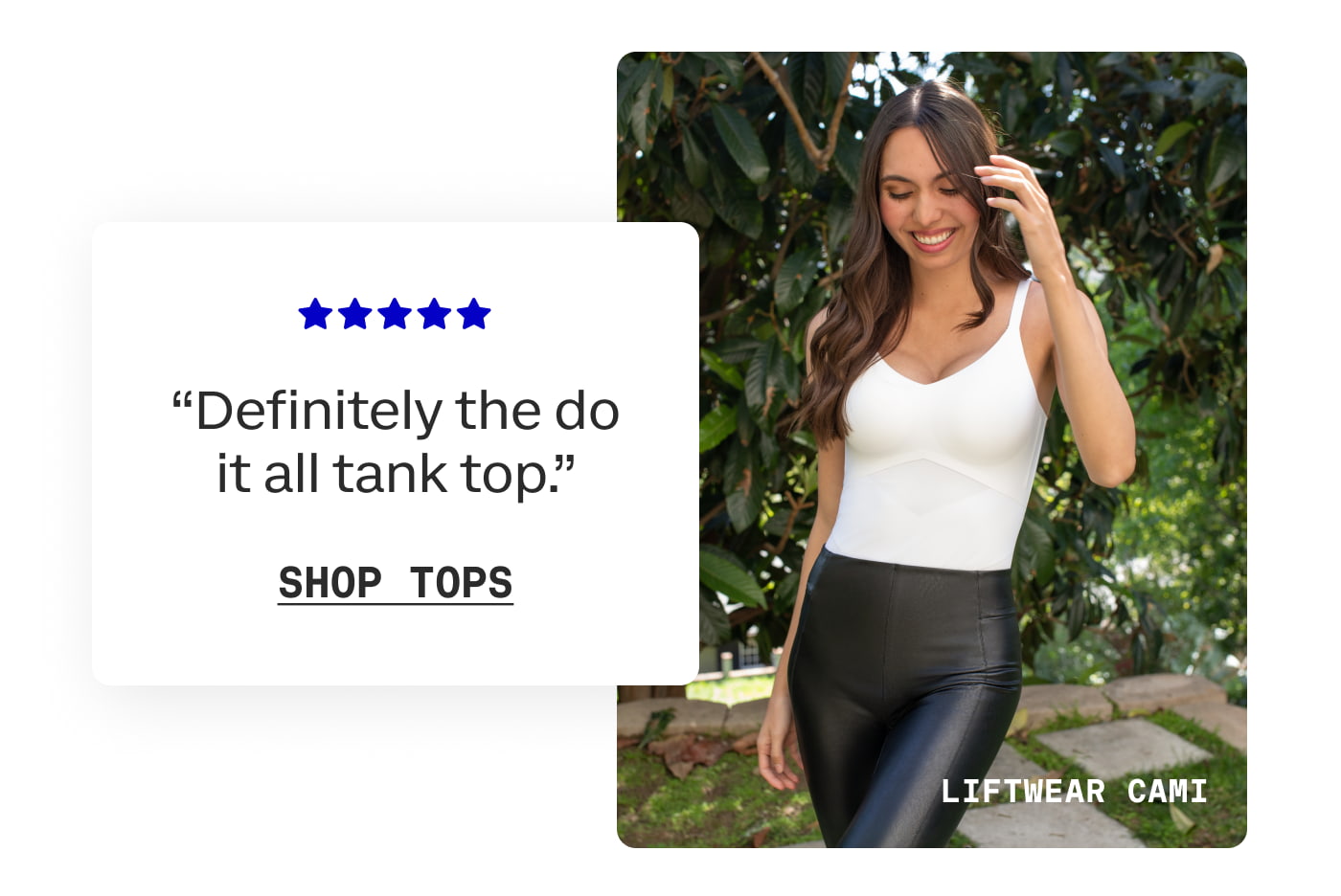 Liftwear Cami | “Definitely the do it all tank top.” | SHOP TOPS