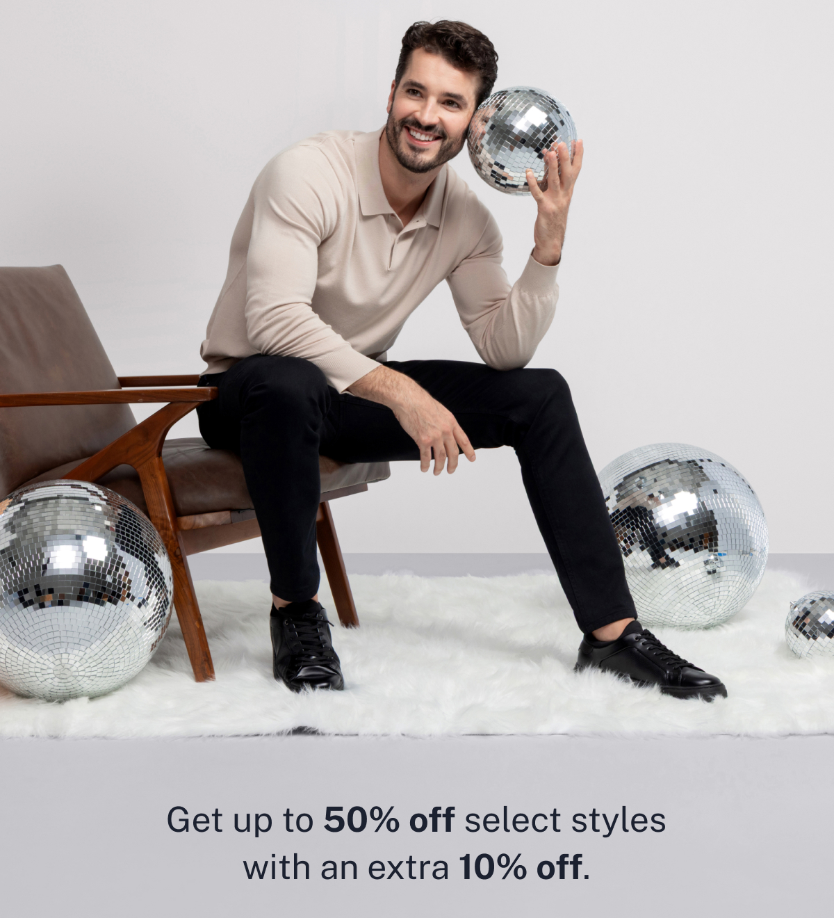 Up to 50% off select styles with an extra 10% off