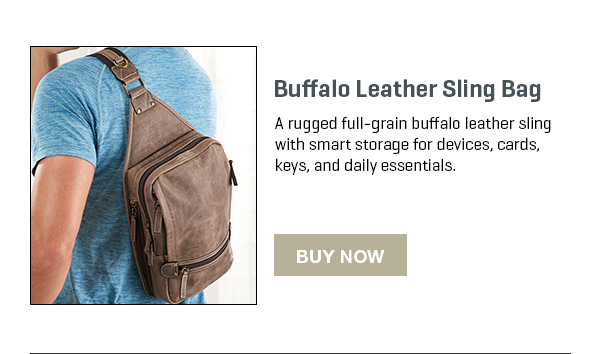 Buffalo Leather Sling Bag