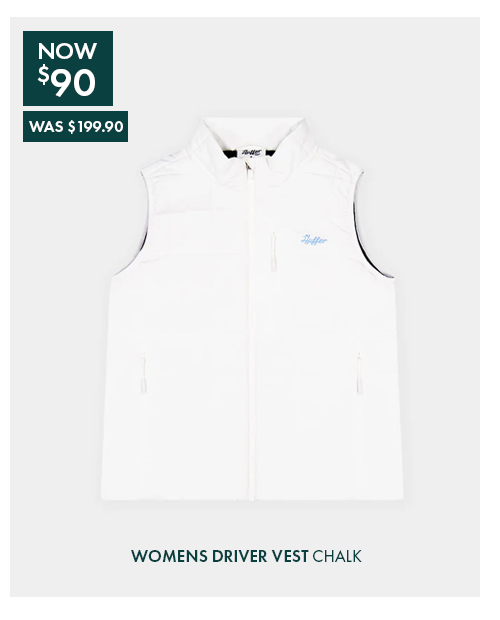 WOMENS DRIVER VEST CHALK
