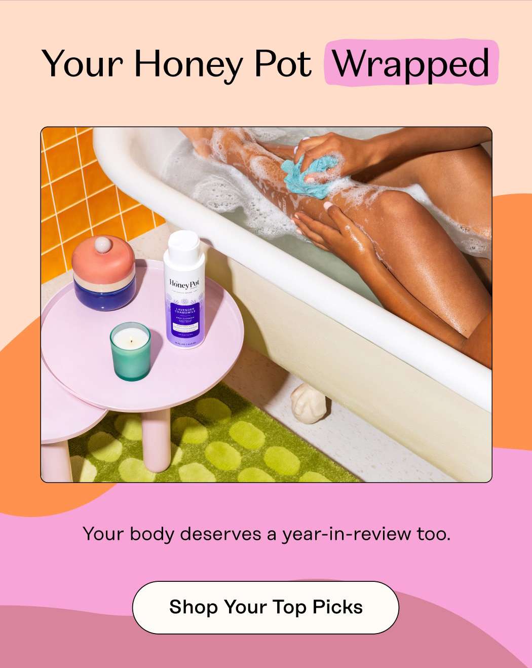 Your Honey Pot Wrapped subHED Your body deserves a year-in-review too. Shop Your Top Picks