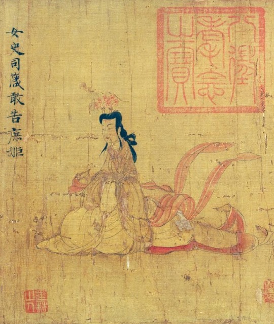 Detail from the Admonitions Scroll handscroll painting.