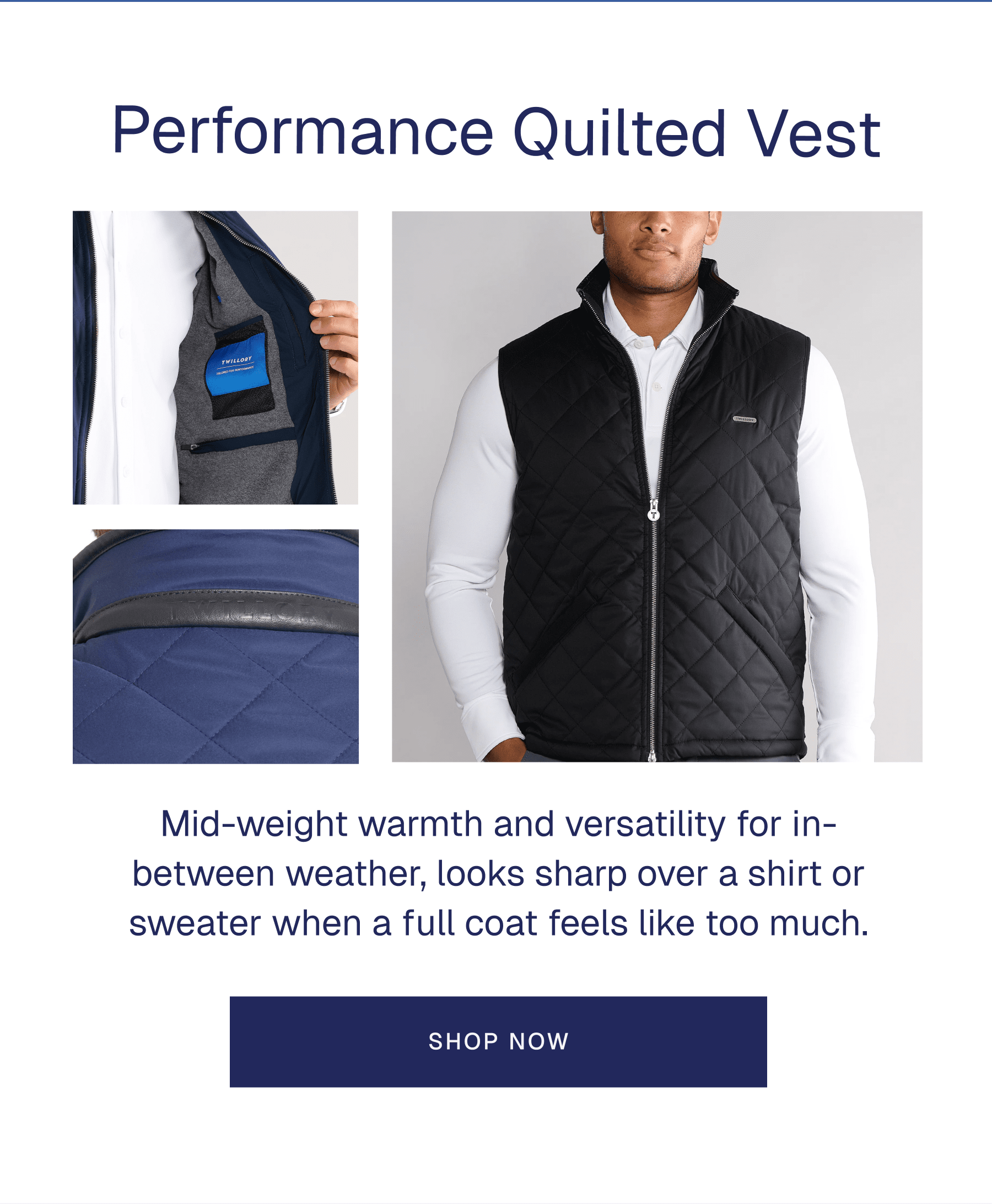 Performance Quilted Vest