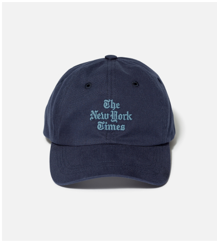 Stacked Logo Baseball Cap – Navy