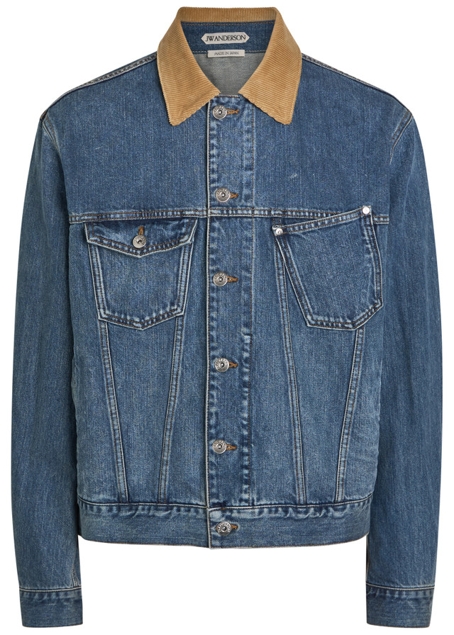 JW ANDERSON Corduroy Collar denim jacket