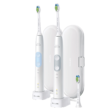 Philips Sonicare Optimal Clean Rechargeable Electric Toothbrush, 2-Pack