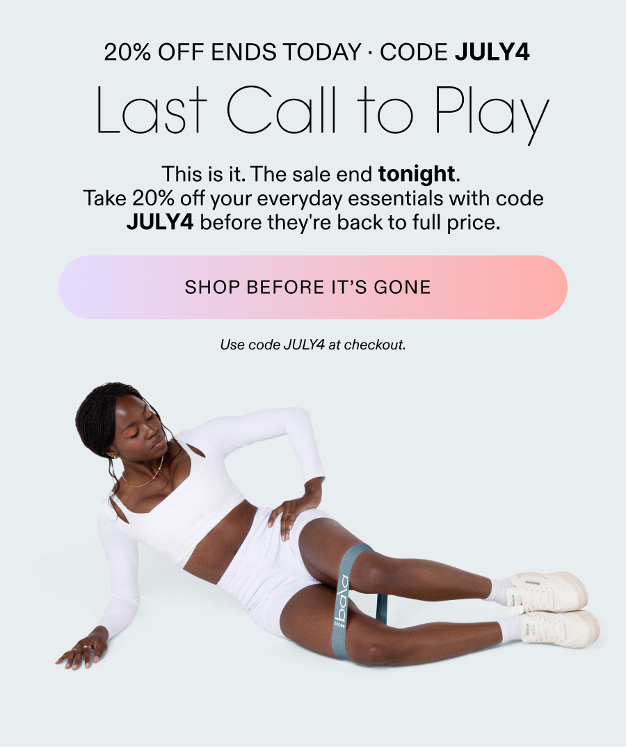 20% Ends Today - Last call to play