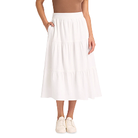 Matty M Women's Linen Blend Skirt