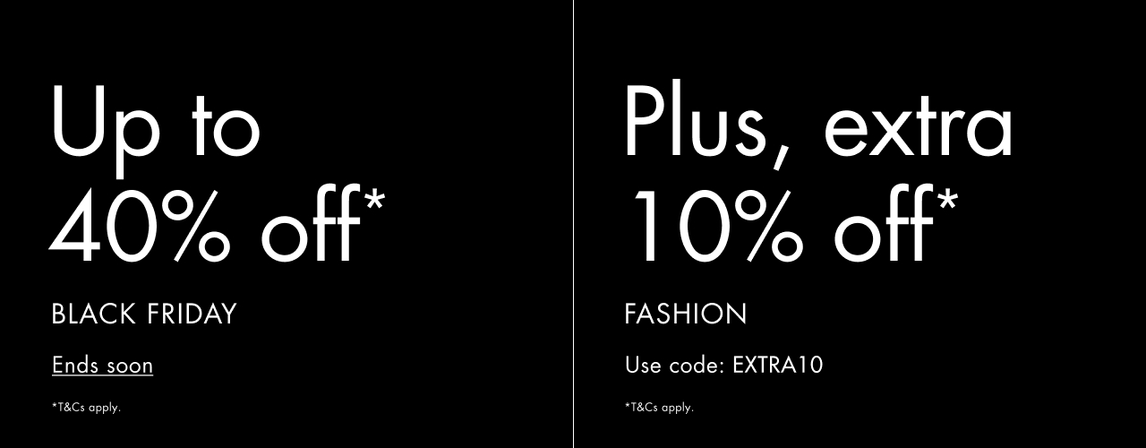 Black Friday - Extra 10% Off Fashion