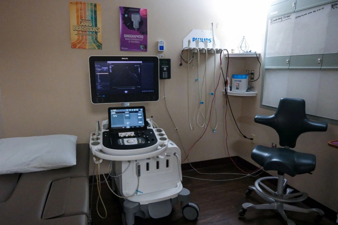 A hospital room in the US. 