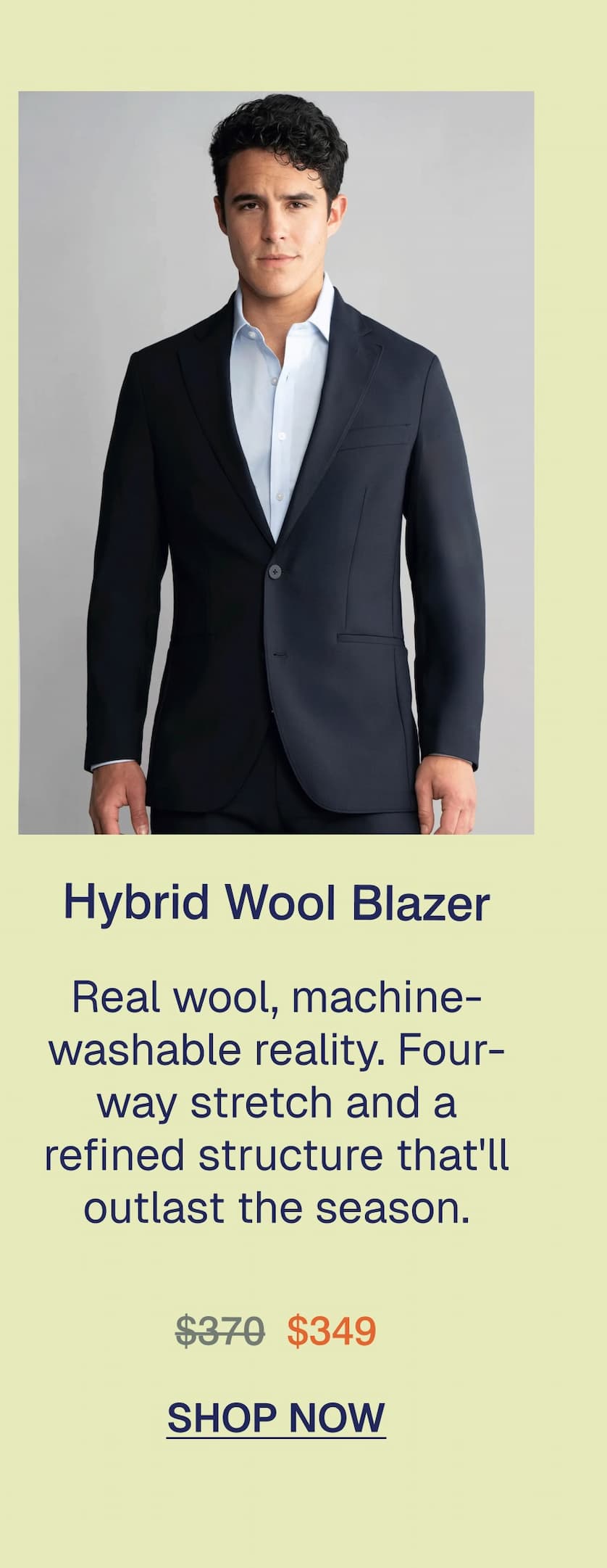 Hybrid Wool Blazer