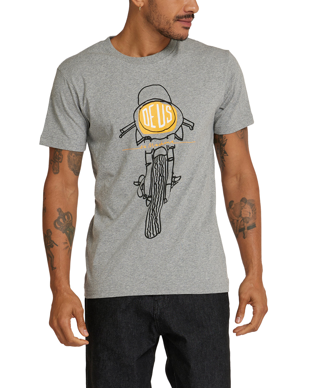 Image of Frontal Matchless Tee - Grey Marle