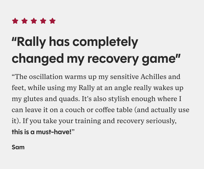 Relieve. Recover. Rally